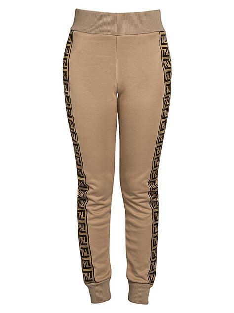 Fendi Wo Logo Stripe Track Pants 